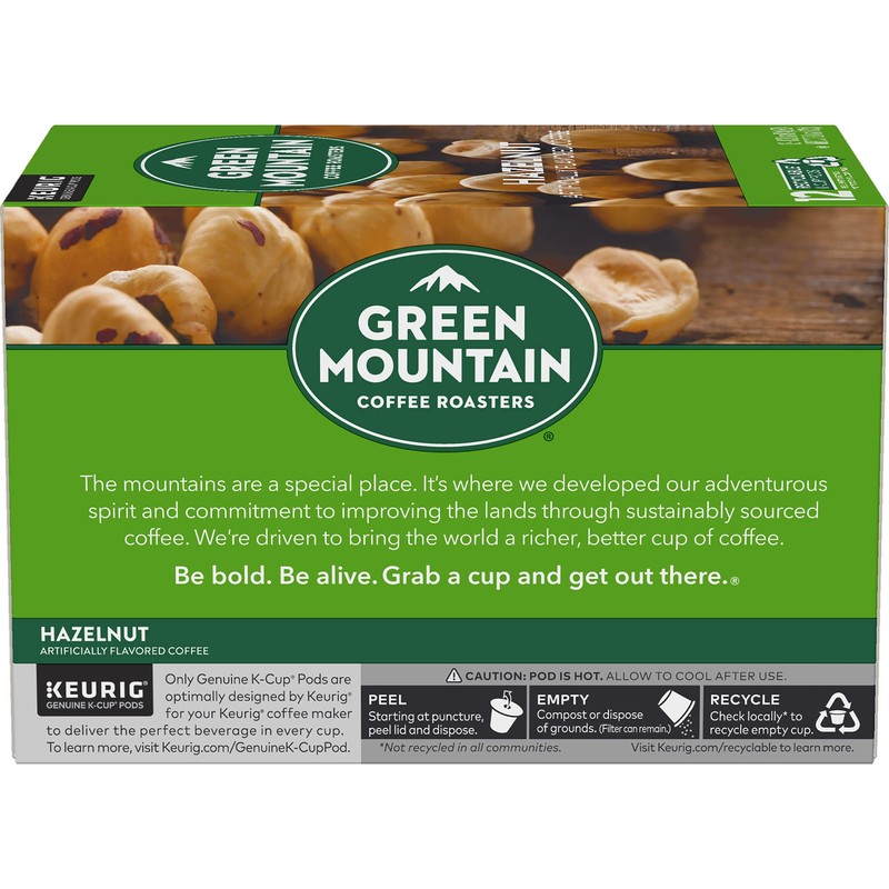 Green Mountain Coffee Roasters Hazelnut Keurig Single-Serve K-Cup pods, Light