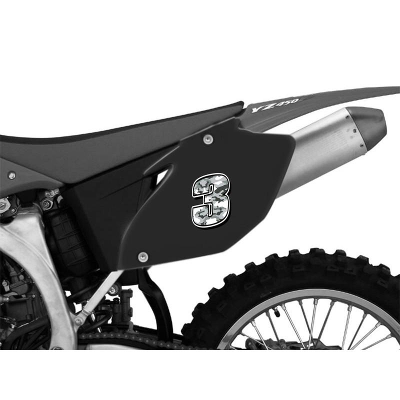 Biomar Labs® N 233 Car Motorcycle Vinyl Sticker Grey Camouflage