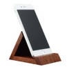 Black Walnut Triangle Wooden Smartphone Stand