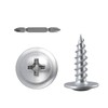 Bopowo (400pcs)#8x1/2 SUS410 Truss Head Wood Screws Quick Metal Self