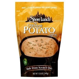 Shore Lunch Cheddar Potato Soup Mix 12 oz (Pack of 6) by Shore Lunch