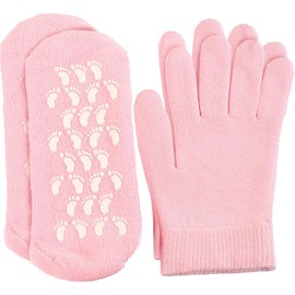 Guantes y calcetines hidratantes para manos secas Gel para pies Spa suaviza los pies de silicona agrietados Calcetines y guantes hidratantes para manos Cuidado hidratante durante la noche