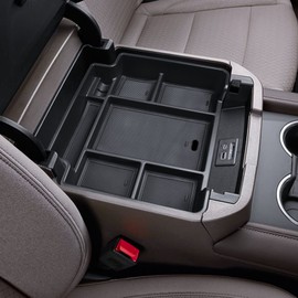 EDBETOS Full Size Center Console Organizer Tray Compatible with 2021-2025 Chevy Tahoe/Suburban and 2021-2024 GMC Yukon, Fit Standard Console with Charging Socket Only, NOT for Power Sliding Console.