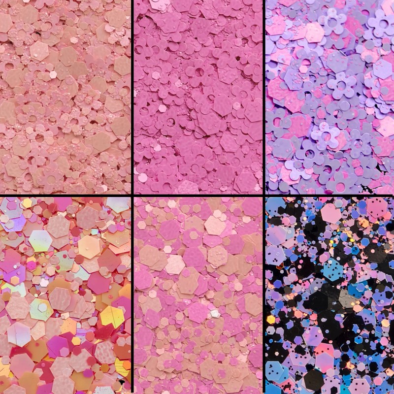 Cost s 6pcs 1oz Bag Valentine's Day Chunky Glitter for