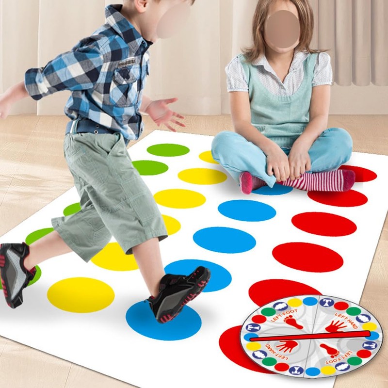 Sarini Twister Game Set, Floor Game with Play Mat, Party