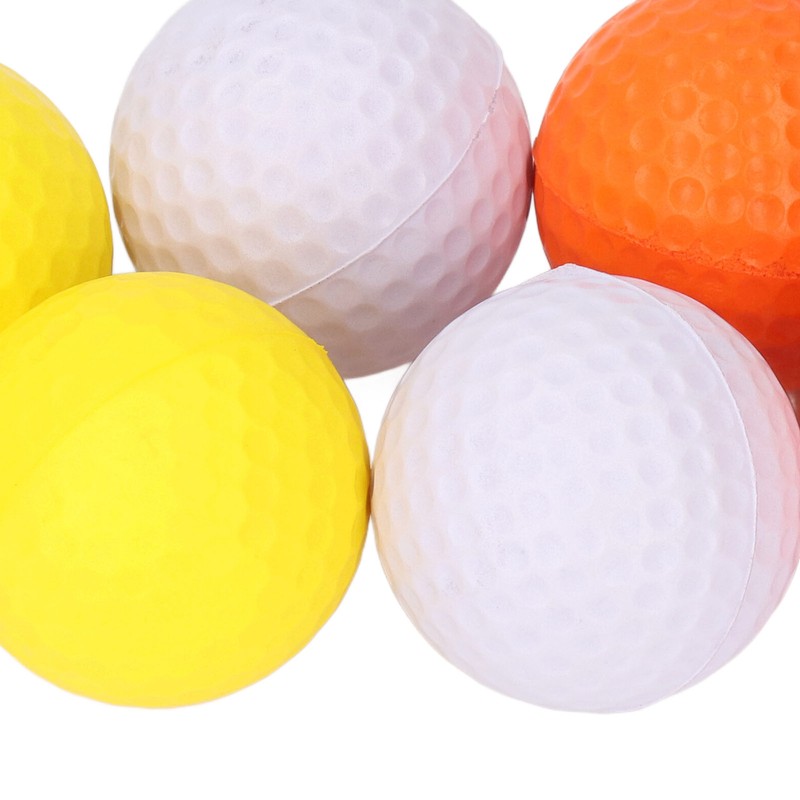 6Pcs Golf Balls Set 3 Colors Textured Surface Balls and