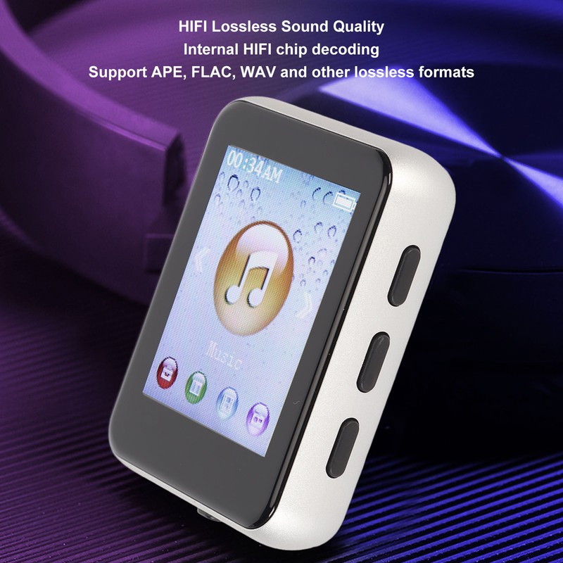 MP3 Bluetooth Player HiFi Lossless 1.8 Inch Touch Screen Support