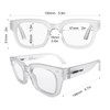 LONDON MOLE® Vegas Fashion Glasses | Zero's with Clear Lenses