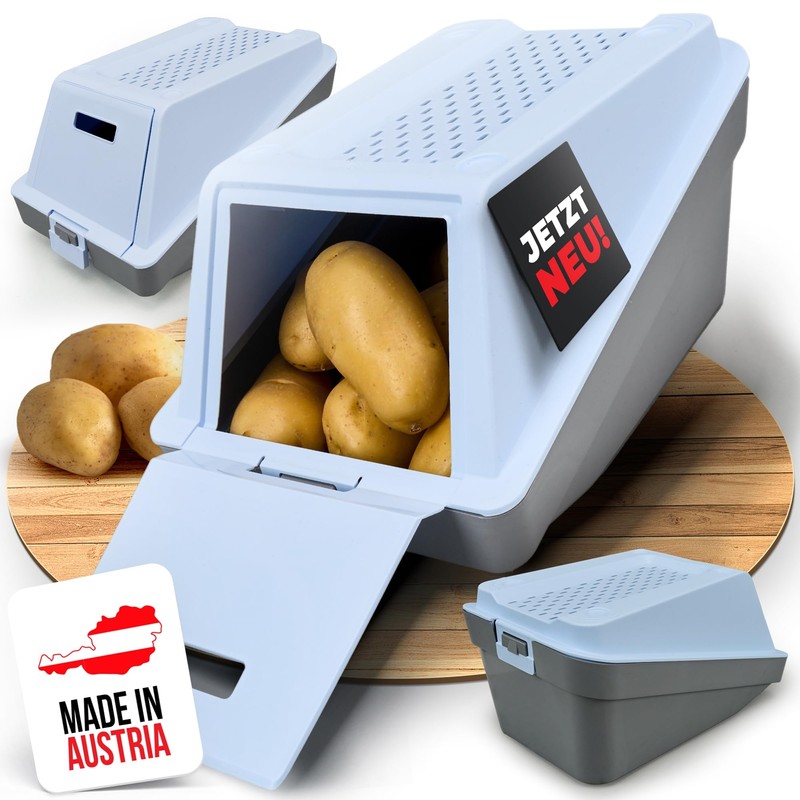 ARTECSIS Potato Storage Box - Ice Blue - Set of