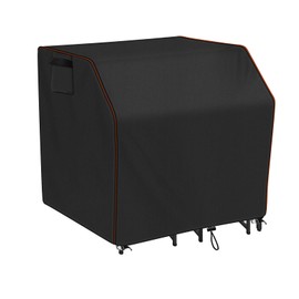 Patio Bar Set Cover, Waterproof Outdoot Bar Set Cover 420D Oxford Protective Wicker Bar Table Set Dustproof Cover 41"L X 40"W X 38"H,Black