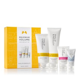 Philip Kingsley | Maximum Volume Hair Care Gift Set | Includes Elasticizer Treatment, Body Building Weightless Shampoo, Body Building Conditioner, Finishing Touch Frizz Fighting Gloss | 4 Set
