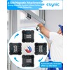 eSynic Digitaler Winkelmesser Neigungsmesser Laser Wasserwaage 4-seitigem Magnetwinkelmesser, 4 *