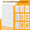 Outlet Insulators Draft Sealers, 30 Pack Electrical Outlet Insulation Pads,