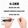Mingtron Gel pens, 30 Pack Black Pens Fine Point, No