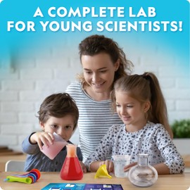 National Geographic Kids Junior Chemistry Set - Complete Early Learning Lab Kit with 50 Science Experiments and 20+ Lab Tools for Kids Aged 4-6
