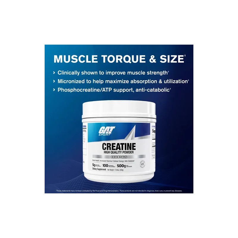 Suplemento en polvo GAT Creatina x 500g