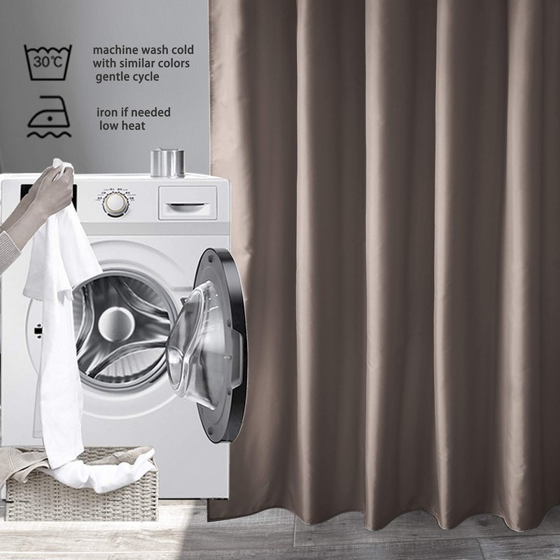 EurCross Extra Wide Shower Curtain Liner 84 x 72inch, Weighted