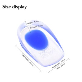 tiyiyok Fersenpolster, Plantarfasziitis Einlagen, Fersensporn, Fersenkissen, Geleinlagen für Schuhe Damen, Fersenschutz, Geeignet für Menschen, die Lange Zeit Gehen Oder Stehen (Klein)