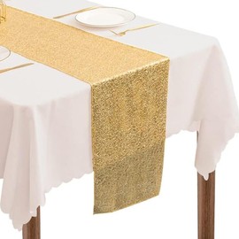 Silver Table Runner, Christmas Table Runners Xmas Table Decoration 12x71 inch Glitter Round Sequins Fabric Table Decoration for Christmas Party 2025 New Year Party Banquet Wedding Beauty Decor