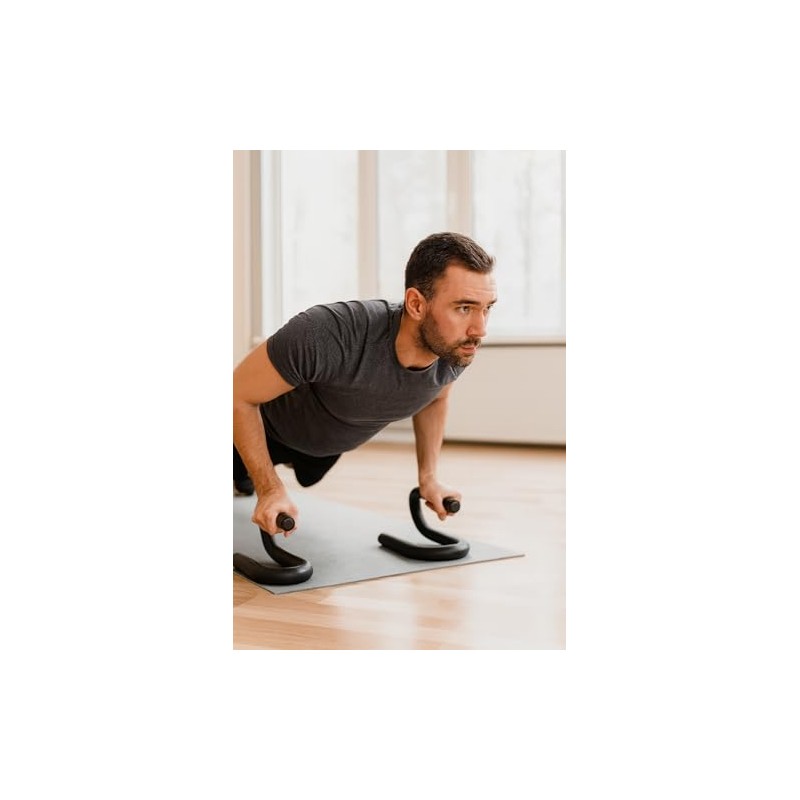PMS Set of 2 Push Up Bars Comfortable Soft Grip