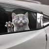 Cat Car Side Window Decal Vinyl Sticker Perforated Funny Car