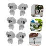 Totority Cute Miniature Koala Bear Figurines Resin Animals Keychain Set