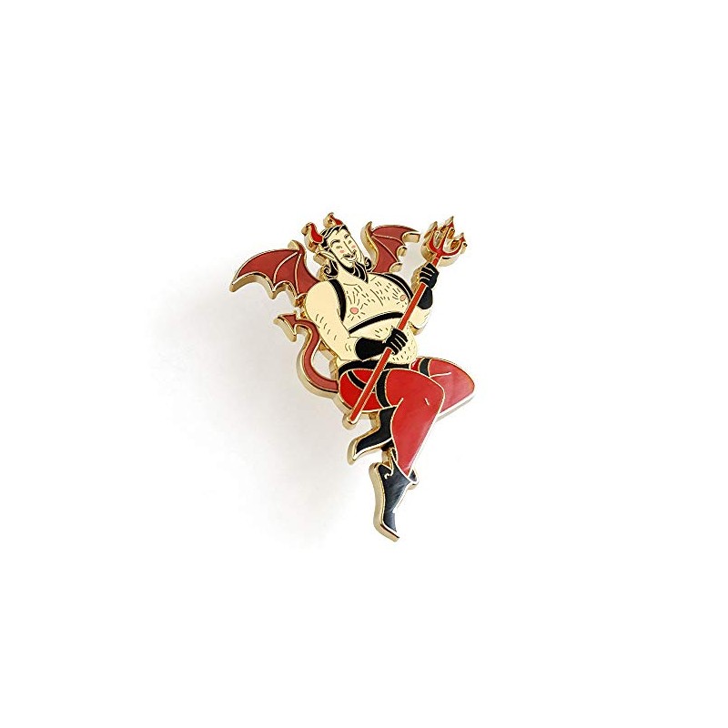 Pinsanity Devil Pin Up Boy Enamel Lapel Pin