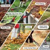 Adjustable Garden Leaf Rake - 58" Heavy Duty Metal Leaves