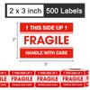 L LIKED 2"x 3" Fragile Stickers for Shipping and Moving,