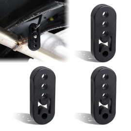 Pack of 3 Car Exhaust Hangers, Universal Car Exhaust Holder, 4 Hole Exhaust Holder, Car Exhaust Muffler Hanger, Car Exhaust Holder for Most Cars (10.9 x 4.5 x 2 cm, Opening 1.2 cm)