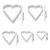 Set of 5 Heart Shape Cookie Cutter Set Valentine Cookie