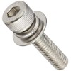 TRUSCO B078-0520 Hex Socket Set Screws, Stainless Steel P-3, Size