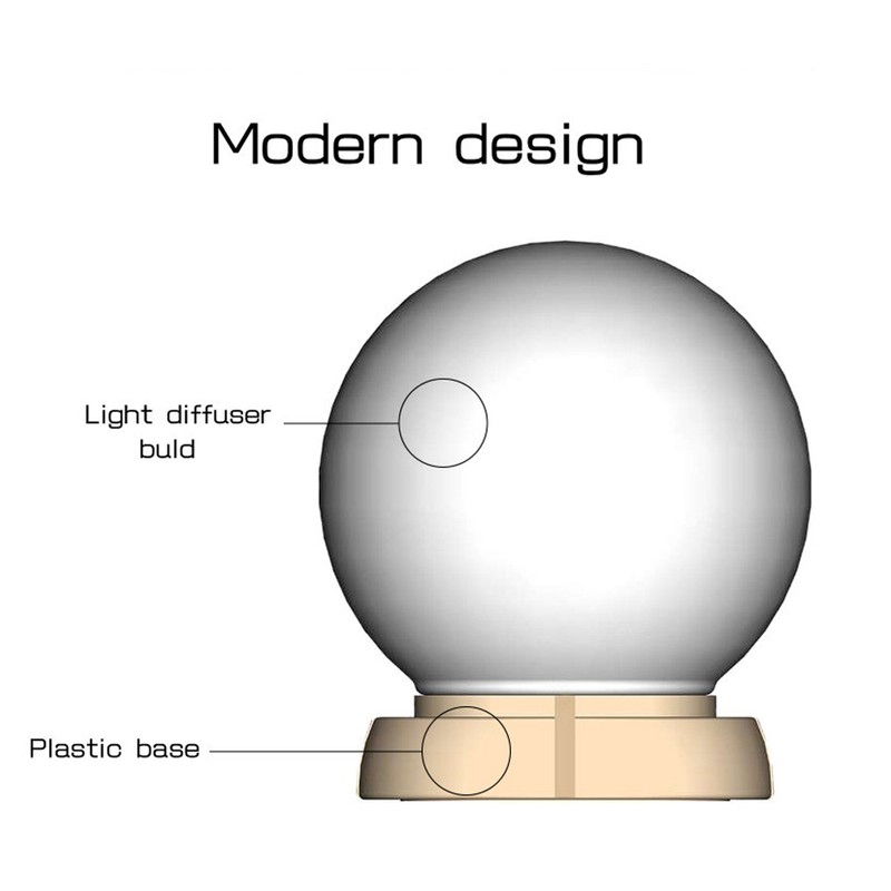 10 LED Illuminated Makeup Mirror Rope Lamps Stepless Adjustable Touch