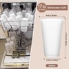 Xsdgi Pack of 50 Reusable Plastic Cups Matte White Hard