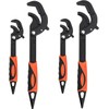 HOIGON 4 PCS 0.6''-2.4'' Multifunction Adjustable Wrenches, Self Adjusting Spanner,