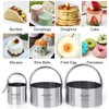 HULISEN Cookie Cutters Set (3 Pieces/Set), Round Pastry Cutter with