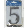 Distinctions 843245 4" Flush Mount Bronze House Number 5