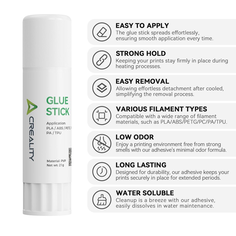 Creality 3D Printer Glue Sticks for Hot Bed Warping Reducing
