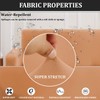Weddecor Spandex Sofa Cover for Living Room Polyester Stretch Sofa