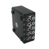 TENEALAY 4-Channel RCA Audio mixer Stereo line levels control Box