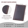 Server Book Organizer with Zipper Pocket, Genuine Leather Restaurant Guest