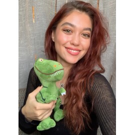 Unbranded 🦖 Plush Gray Dinosaur Toy – Stuffed Dino for Kids 18"x9" – Soft Animal Gift Y12