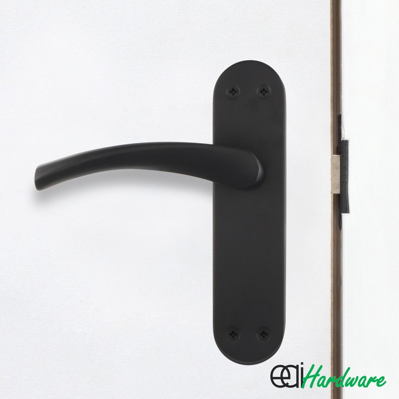 EAI Black Door Handle & Latch Set - 1 Pair
