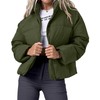 Cityork Women's Puffer Jacket Lightweight Oversized Long Sleeve Full Zipper