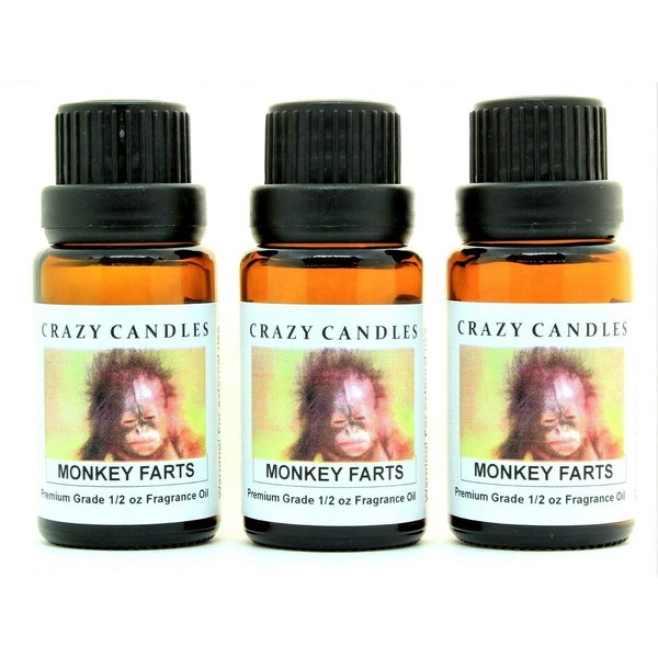 Monkey Farts (Made in USA) 3 Bottles 1/2 Fl Oz