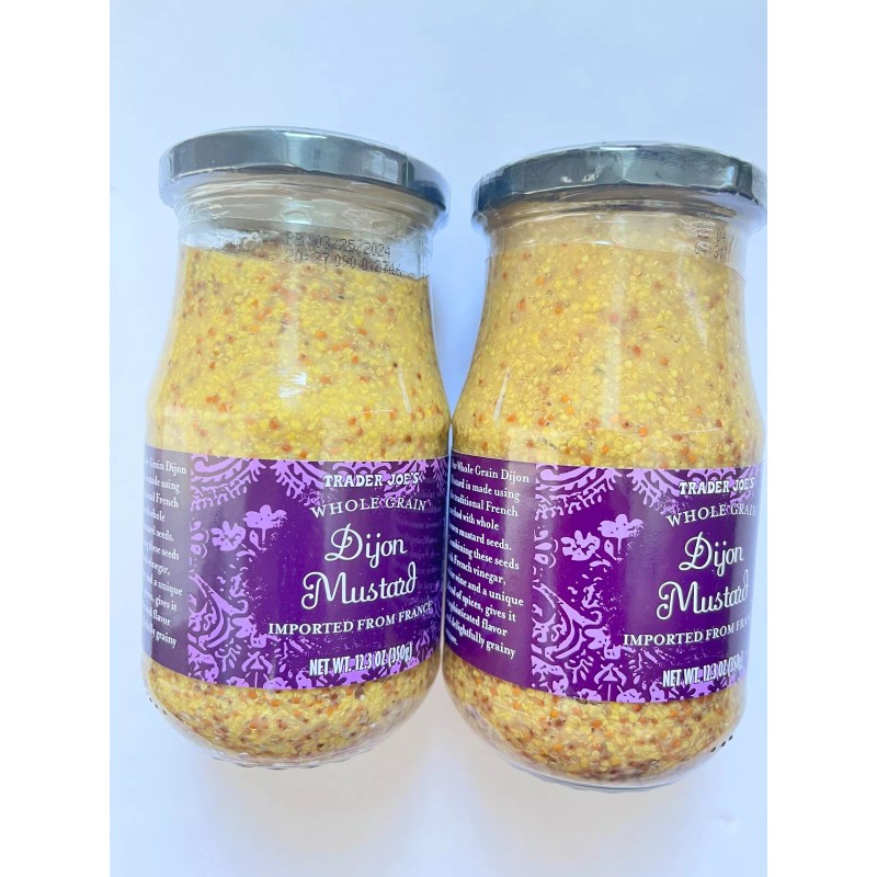 Trader Joe's 2 PACKS TRADER JOE'S WHOLE GRAIN DIJON MUSTARD