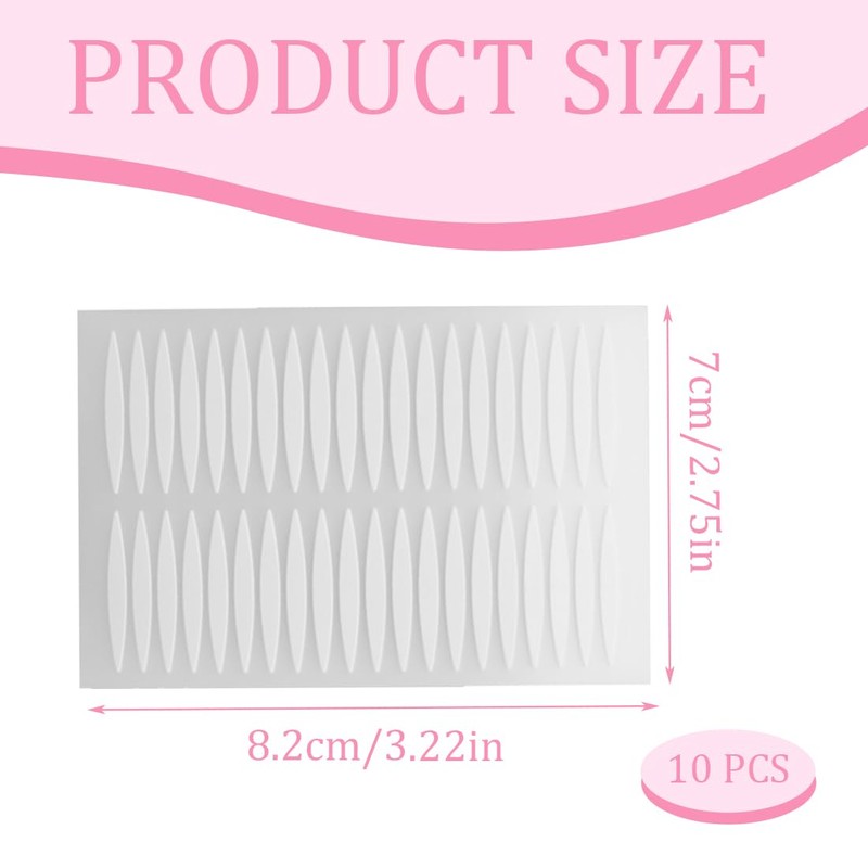 GNHG Pack of 400 Eyelid Tape, Eye Lie Strips, Invisible,