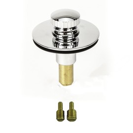 Universal Lift n Lock (Push Pull) Bath Tub/Bathtub Drain Stopper Includes 3/8" and 5/16" Fittings
