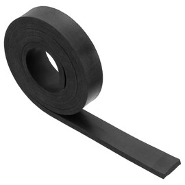 PATIKIL Neoprene Rubber Strips 2.5cm Wide x 6mm Thick x 1.2 m Long, Solid Rubber Roll Pad Insulation for DIY Gasket Material, Sealing, Liner, Padding, Mat
