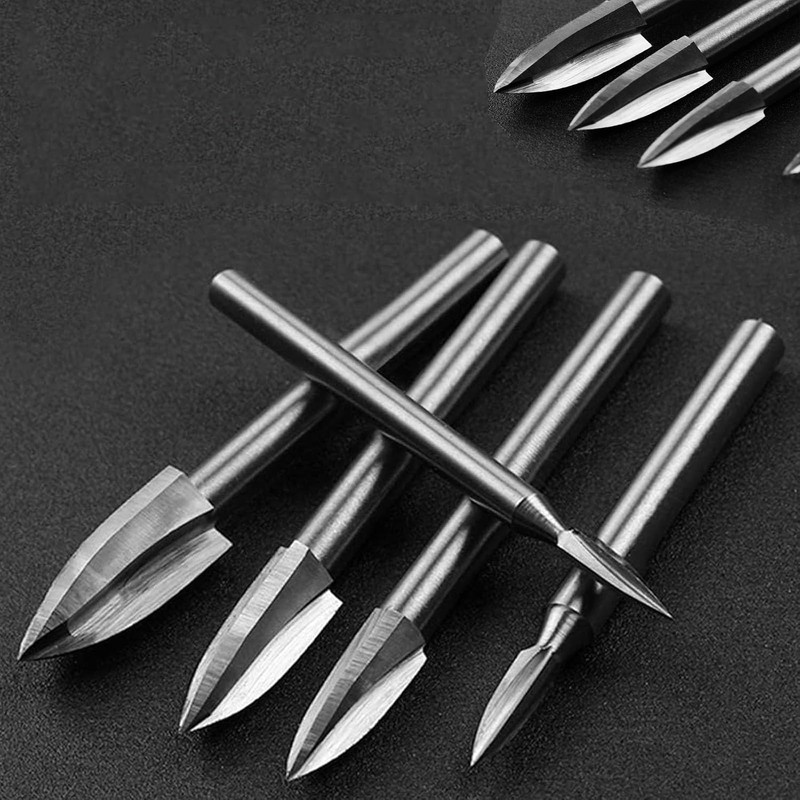 Pack of 5 Wood Carving Tool, HSS Engraving Tool, Wood